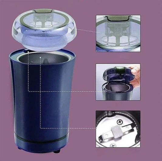 Maazi Digital™ Premium Electric Coffee & Spice Grinder (Powerful & Fast)