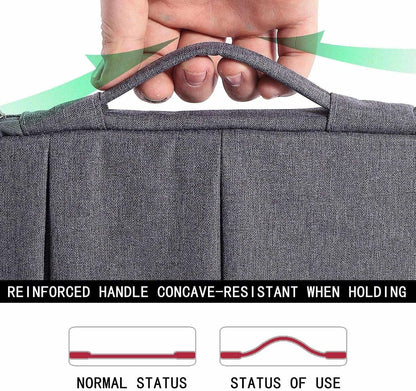 Premium Sleek Nylon Fabric Laptop Bag Cover with inner Fur Cushion material