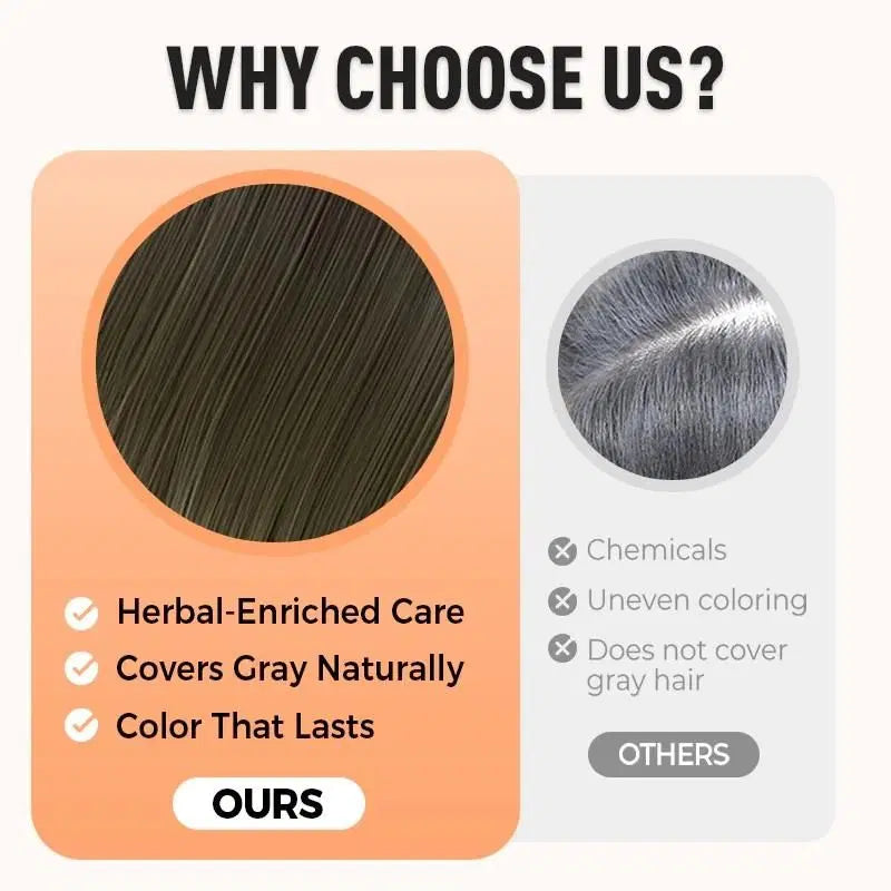 Plant Extract Hair Dye for Gray Hair 200 ml (Pack of 2)