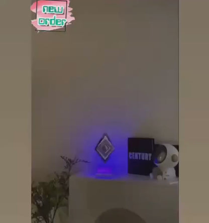 3D 360 Rotating Square Night Light