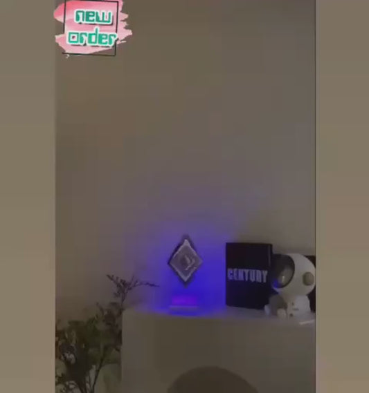 3D 360 Rotating Square Night Light